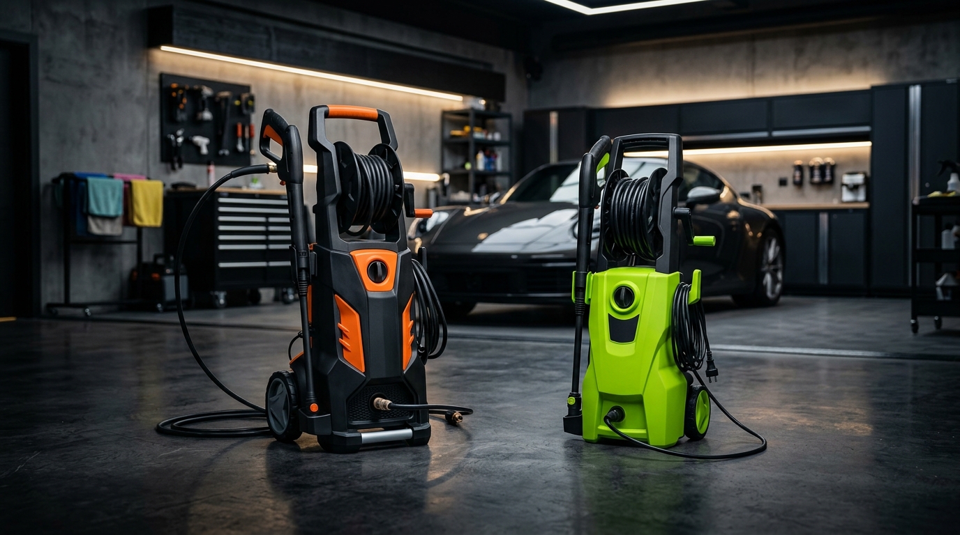 Automotive detailing equipment showcase